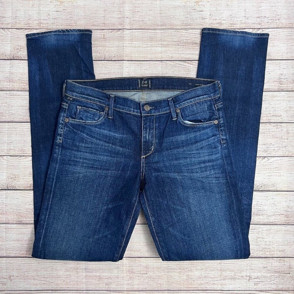 Citizens of Humanity Ava Dark Wash Jeans | Low Rise Straight Leg | Size 30 Women